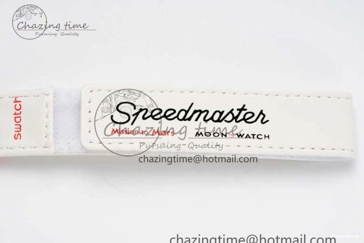 0705 Speedmaster Misson To Mars 1:1 Best Edition White Dial On Nylon Strap Quartz Bold 7862